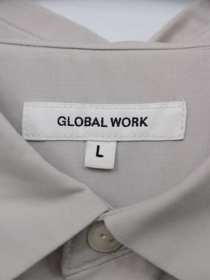 GLOBAL WORK/シャツ/ブラウス/トップス/グレー/L