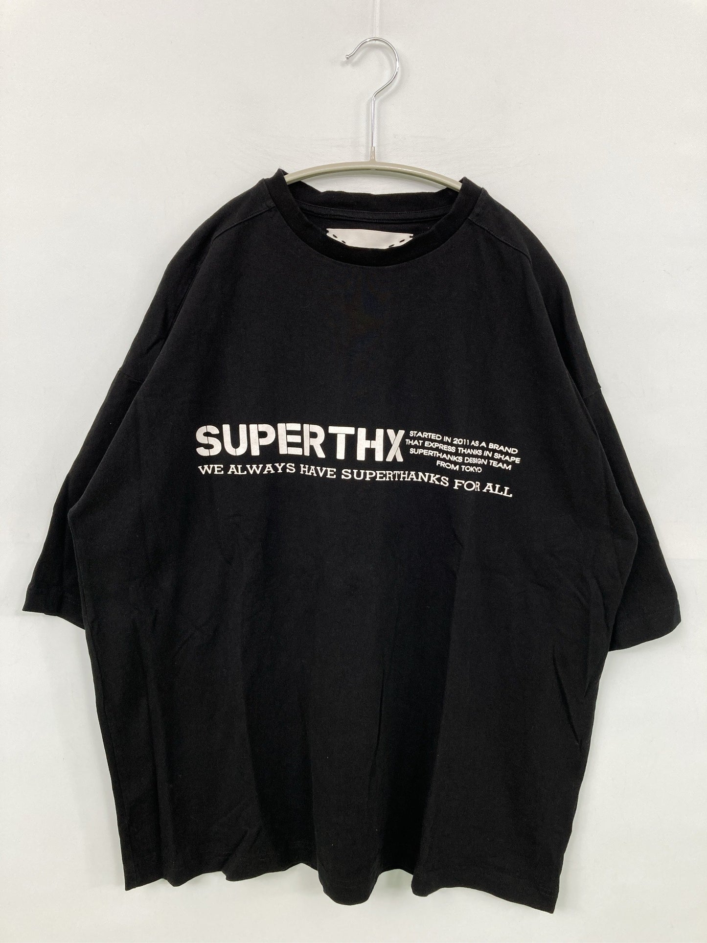 SUPERTHANKS/スーパーサンクス/Tシャツ/カットソー/トップス/ブラック/M