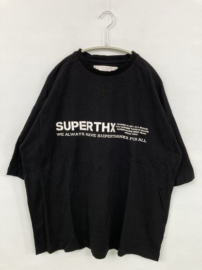 SUPERTHANKS/スーパーサンクス/Tシャツ/カットソー/トップス/ブラック/M