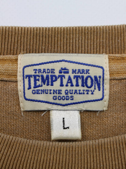 TEMPTATION/Tシャツ/カットソー/トップス/ブラウン/L