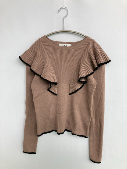 AZUL/アズール/ニット/セーター/トップス/ベージュ/S