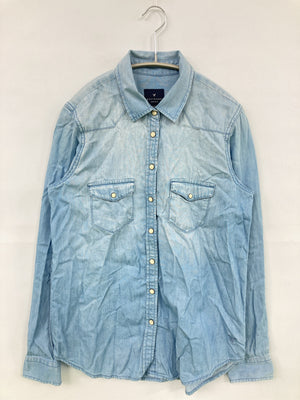 AMERICAN EAGLE/アメリカンイーグル/シャツ/ブラウス/トップス/ブルー/S