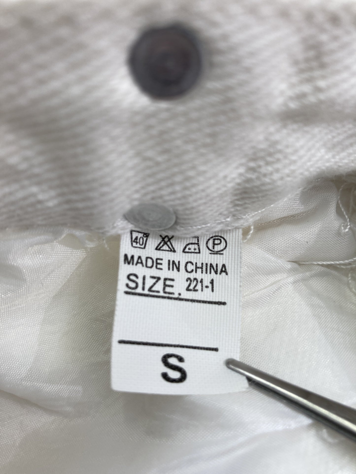 デニムパンツ/パンツ/ホワイト/S