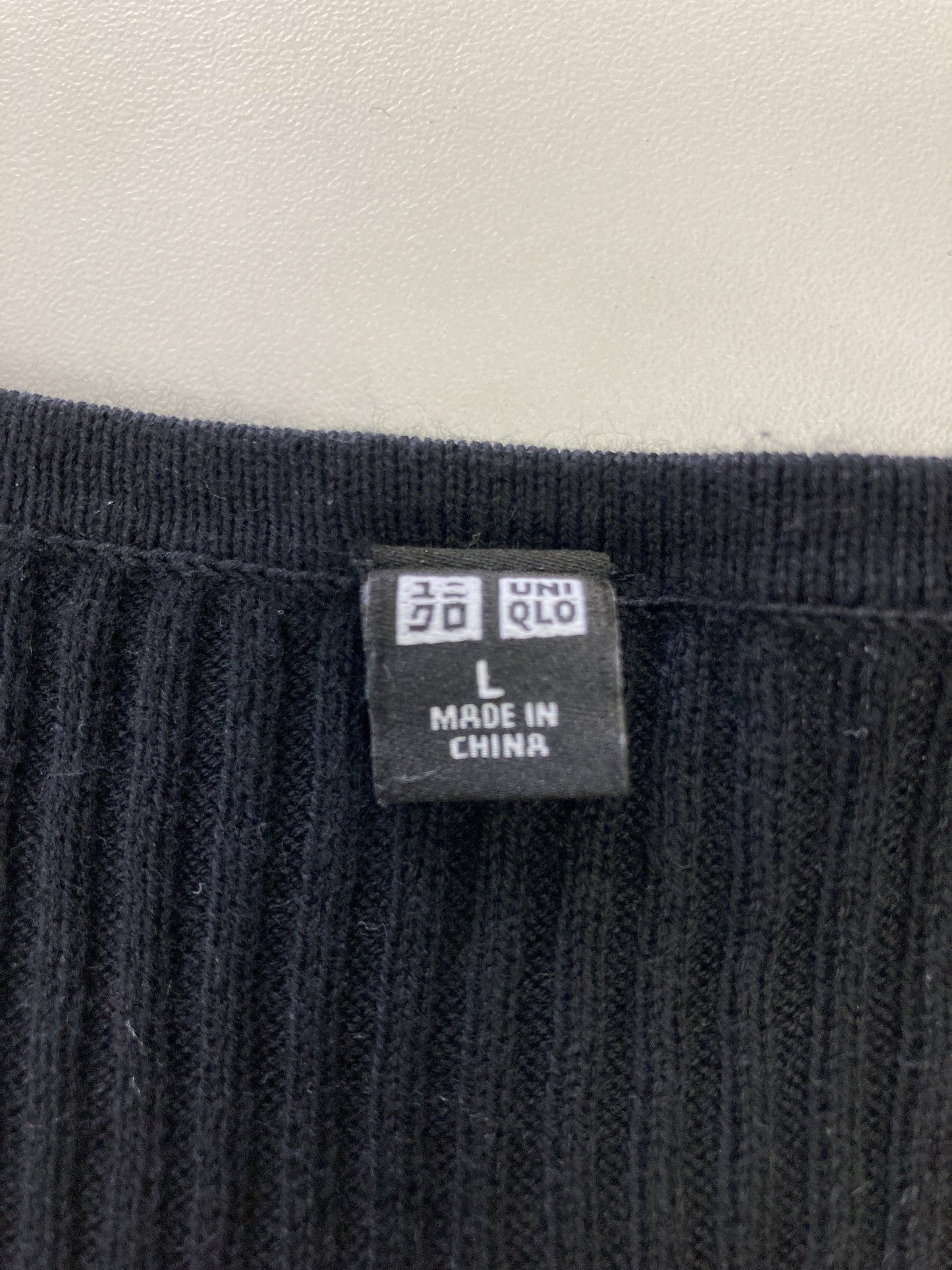 UNIQLO/ユニクロ/ノースリーブ/トップス/ブラック/L