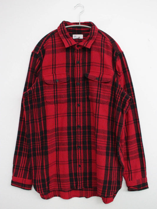 GAP/ギャップ/シャツ/ブラウス/トップス/レッド/L