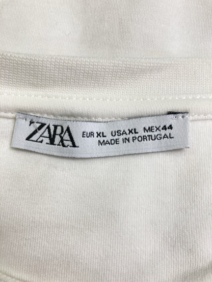 ZARA/ザラ/Tシャツ/カットソー/トップス/ホワイト/XL