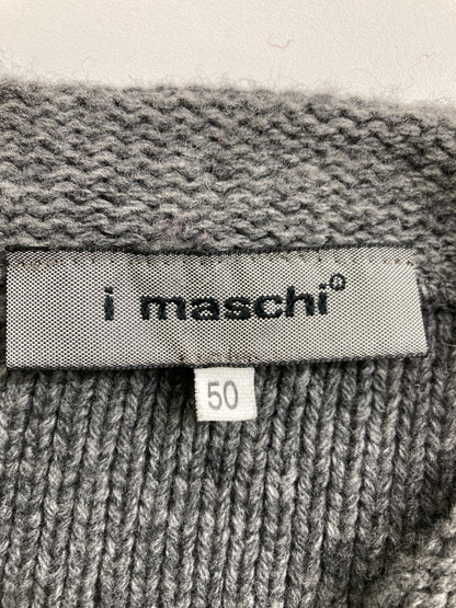 i maschi/ニット/セーター/トップス/グレー/50