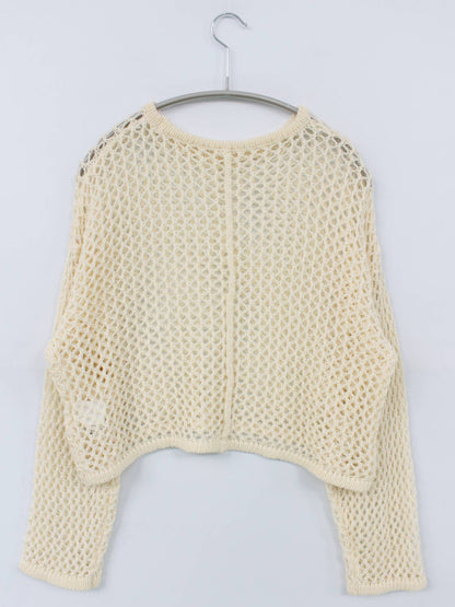 ニット/セーター/トップス/アイボリー/M