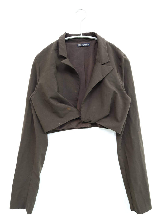 ZARA/ザラ/カーディガン/ボレロ/トップス/ブラウン/USA M