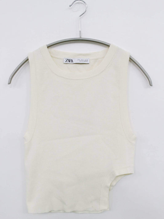 ZARA/ザラ/タンクトップ/トップス/ホワイト/S