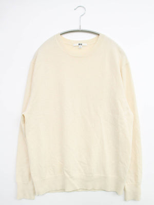 UNIQLO/ユニクロ/ニット/セーター/トップス/アイボリー/XL