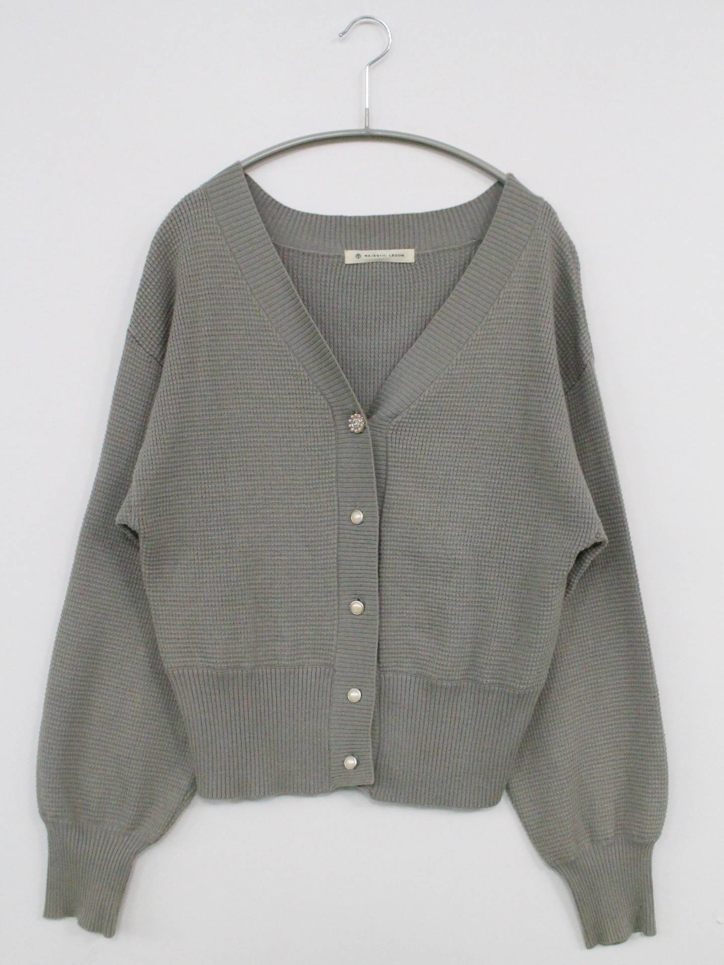 MAJESTIC LEGON/マジェスティックレゴン/カーディガン/ボレロ/トップス/グレー/M