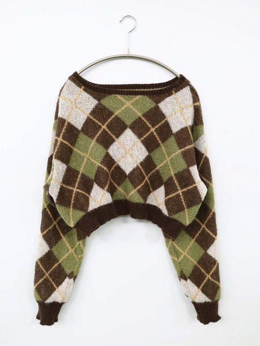 ニット/セーター/トップス/ブラウン