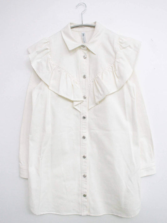 ZARA/ザラ/シャツ/ブラウス/トップス/ホワイト/L