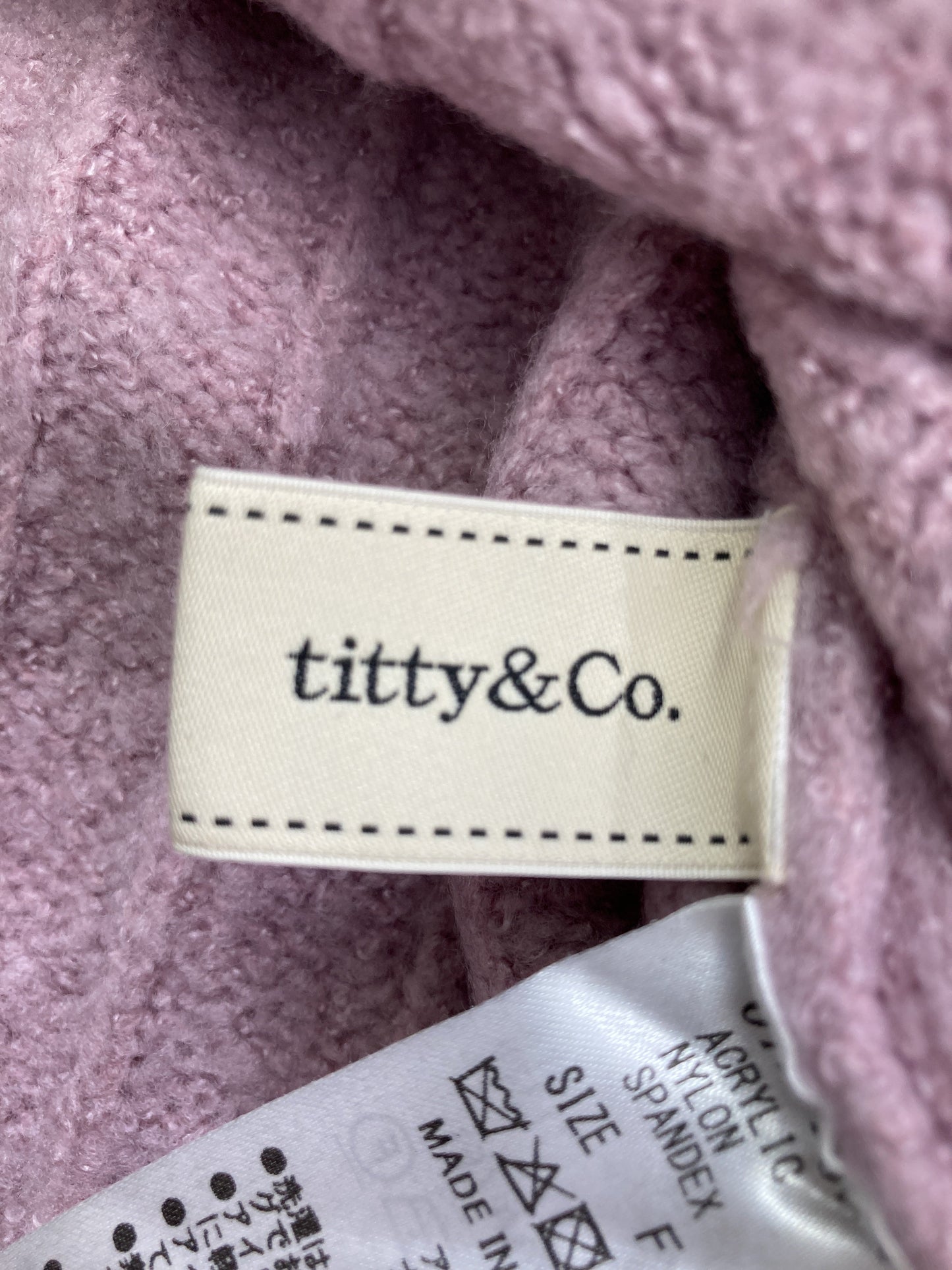titty&Co./ティティーアンドコー/ニット/セーター/トップス/パープル/F