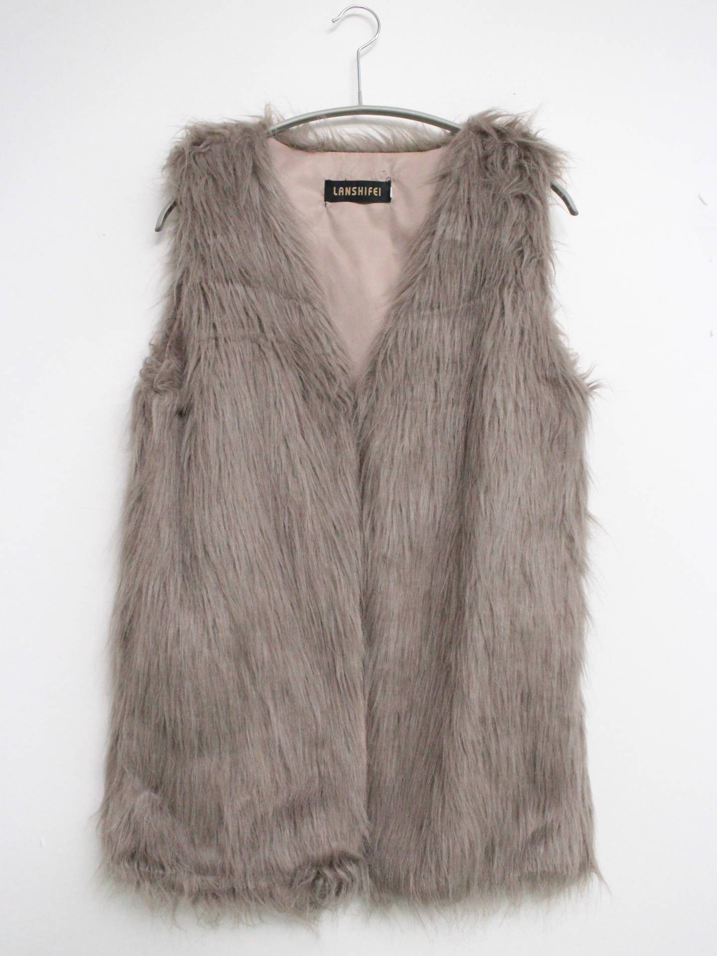 LANSHIFEI/ベスト/トップス/ベージュ/M