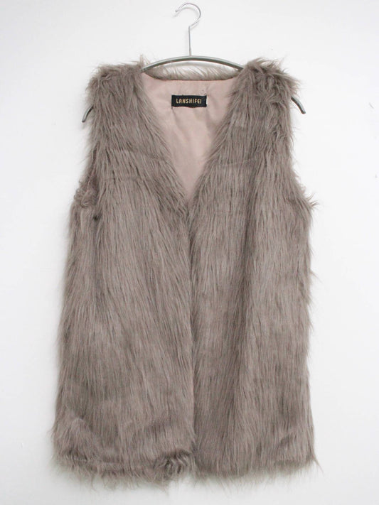 LANSHIFEI/ベスト/トップス/ベージュ/M