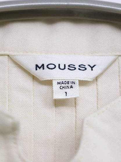 MOUSSY/マウジー/シャツワンピース/ワンピース/ドレス/アイボリー/1
