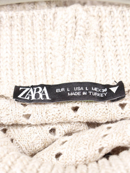 ZARA/ザラ/ニット/セーター/トップス/ベージュ/EUR L/USA L/MEX 30