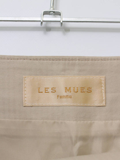 LES MUES/ショート/ミニスカート/スカート/ベージュ/SS
