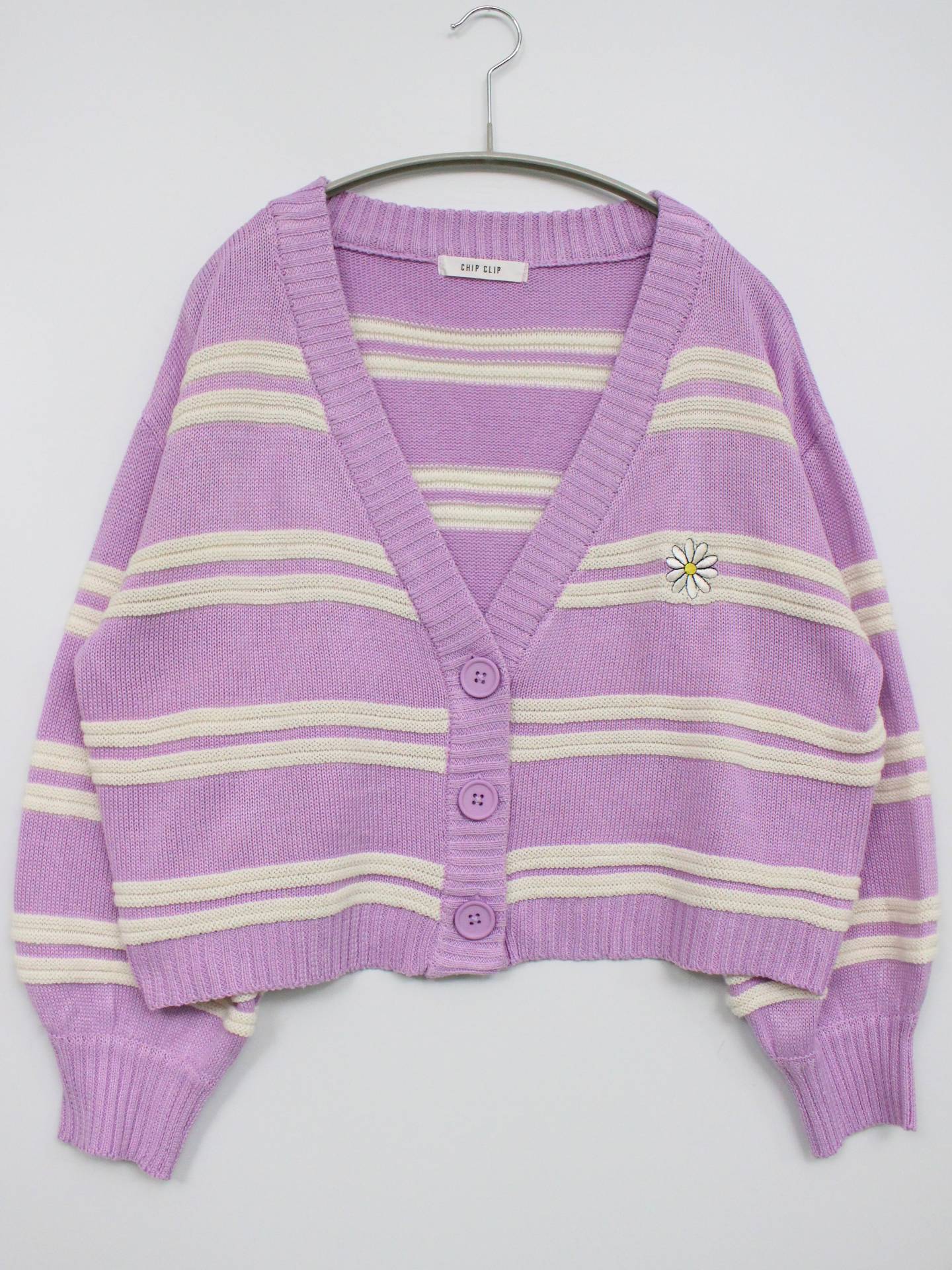 Chip Clip/チップクリップ/カーディガン/ボレロ/トップス/パープル/M