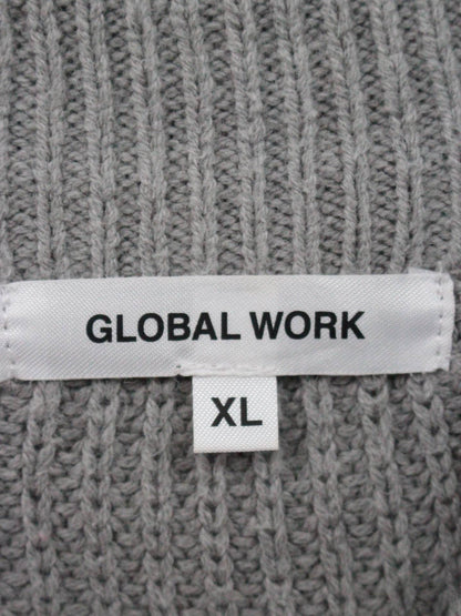 GLOBAL WORK/ニット/セーター/トップス/グレー/XL