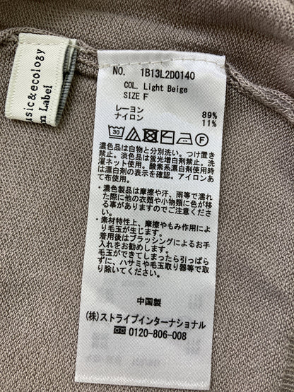 earth music&ecology/アースミュージックアンドエコロジー/Tシャツ/カットソー/トップス/ベージュ/F