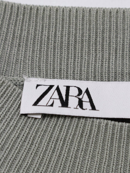 ZARA/ニット/セーター/トップス/グレー/EUR L/USA L/MEX 30