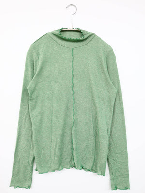 YE Li BARE/イエリベア/ニット/セーター/トップス/ライトグリーン