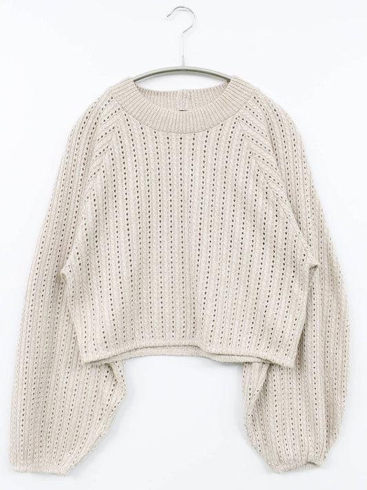 ZARA/ザラ/ニット/セーター/トップス/ベージュ/EUR L/USA L/MEX 30