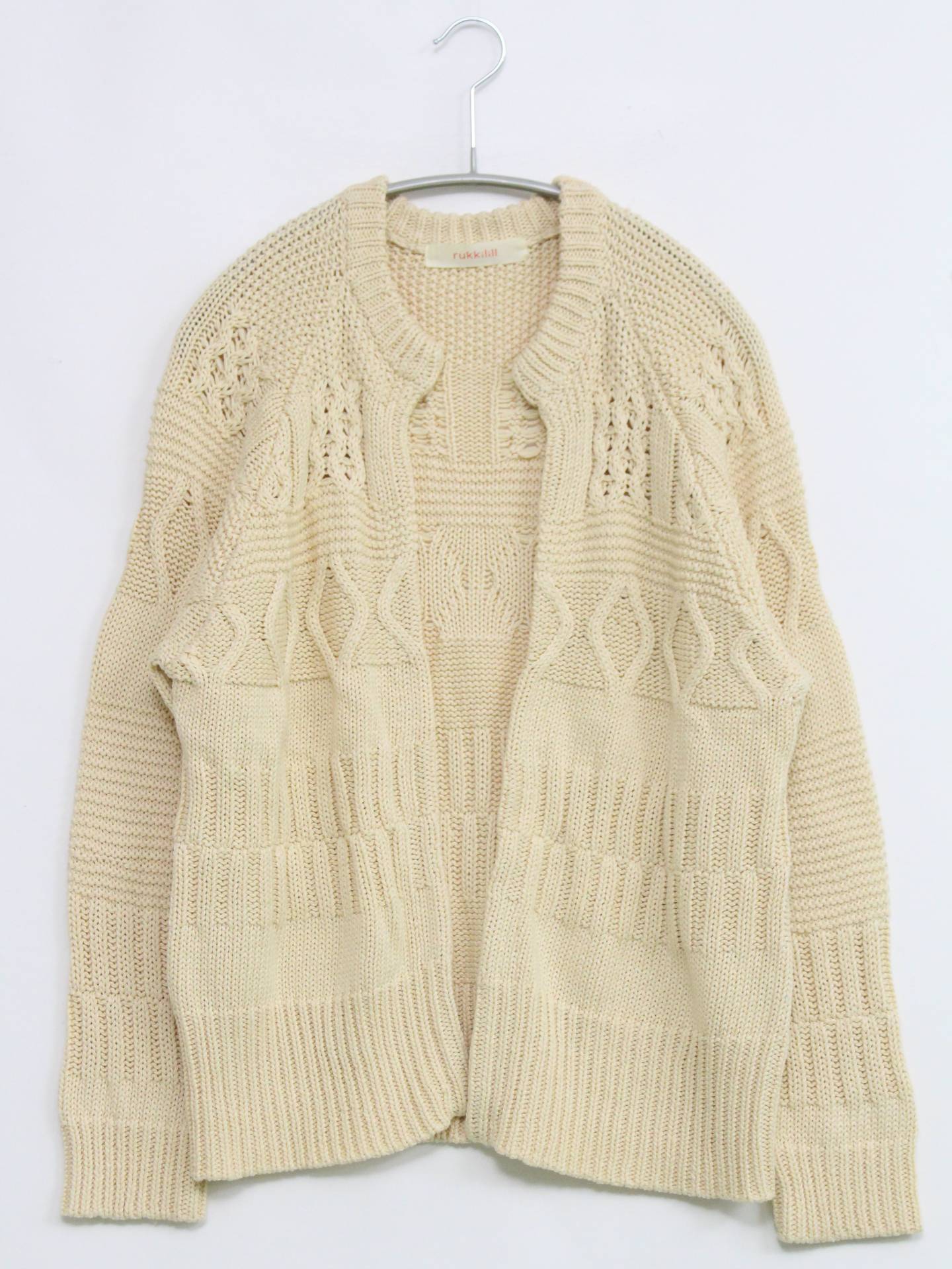 rukkilill/カーディガン/ボレロ/トップス/アイボリー/F