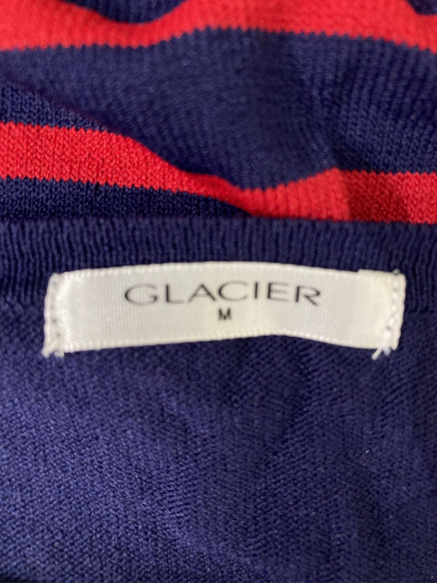 GLACIER/グラシア/ニット/セーター/トップス/ネイビー/M