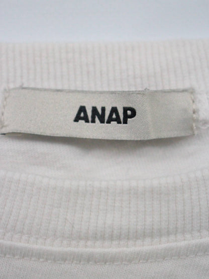 ANAP/Tシャツ/カットソー/トップス/ホワイト/F