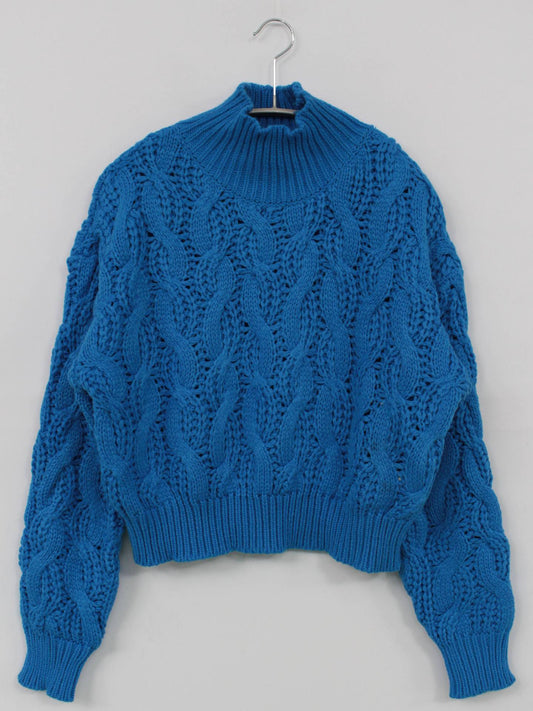 me+em select/ミームセレクト/ニット/セーター/トップス/ブルー/F