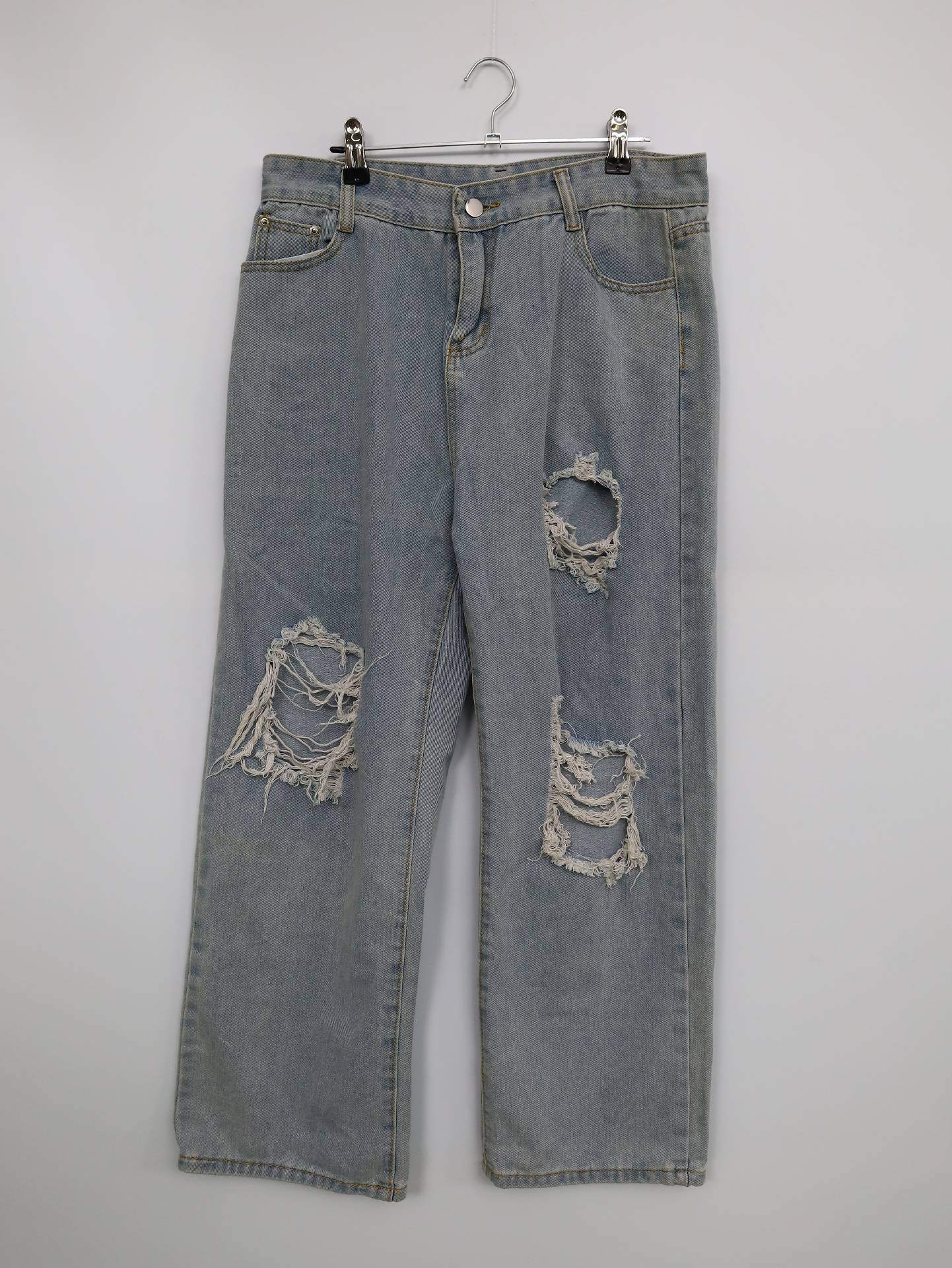 デニムパンツ/パンツ/スカイブルー/XXL