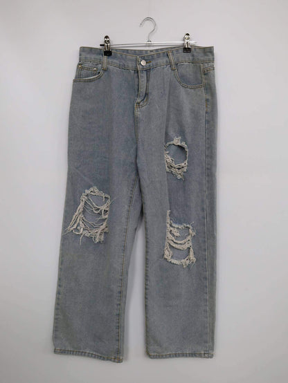 デニムパンツ/パンツ/スカイブルー/XXL