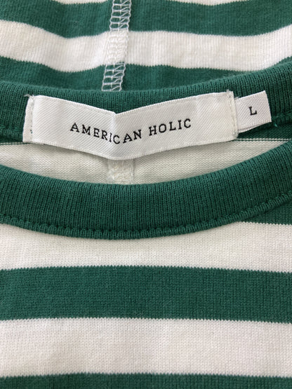 AMERICAN HOLIC/アメリカンホリック/Tシャツ/カットソー/トップス/グリーン/L