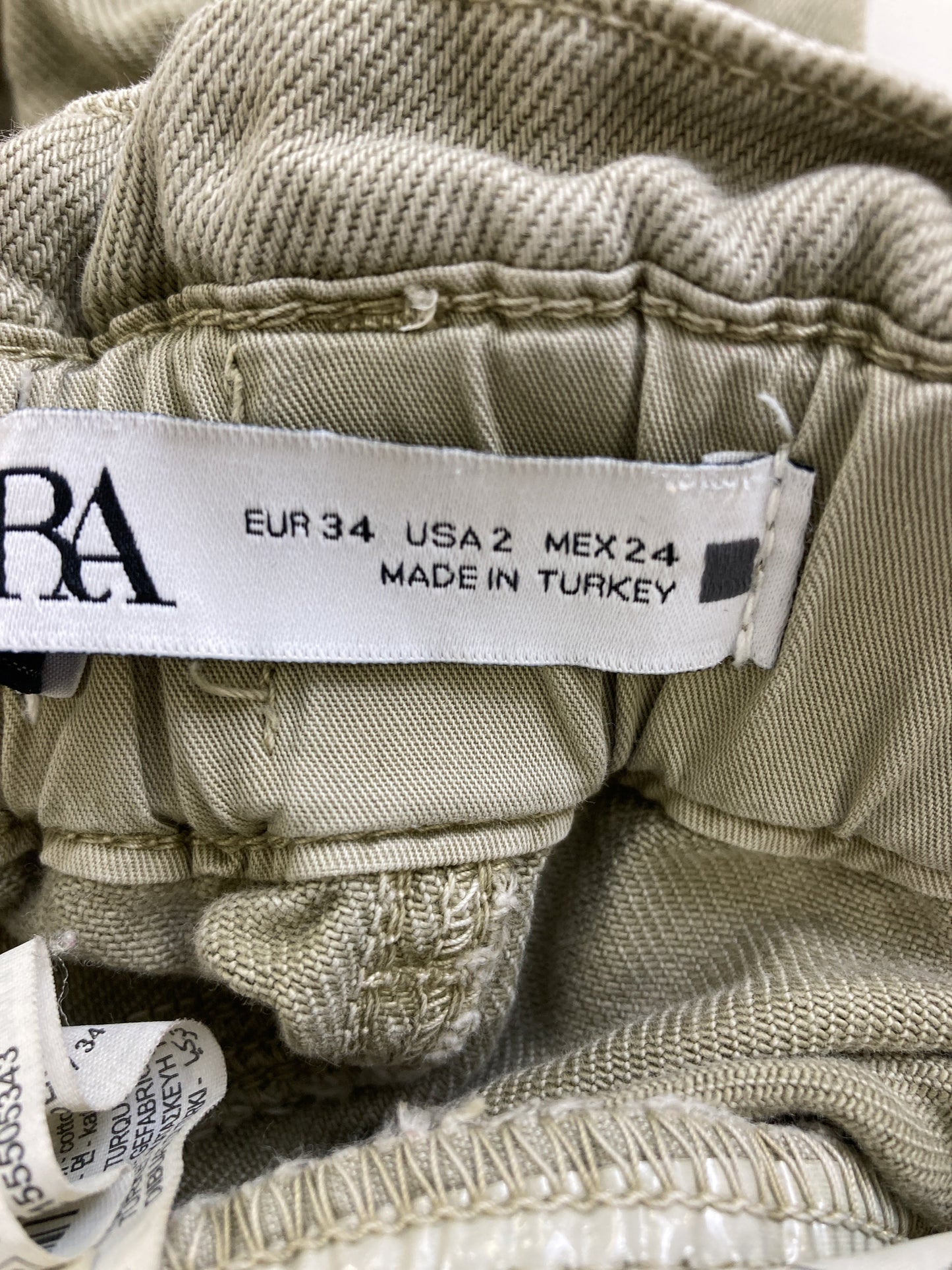 ZARA/ザラ/カーゴパンツ/パンツ/ベージュ/EUR 34    USA 2    MEX 24