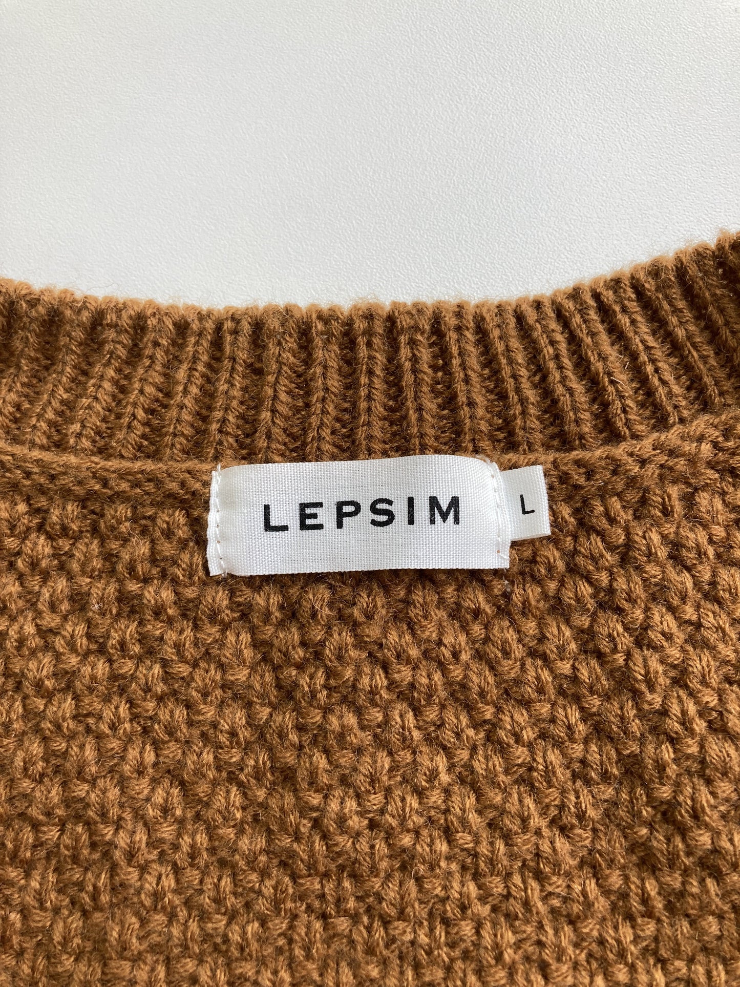 LEPSIM/レプシィム/ニット/セーター/トップス/ブラウン/L