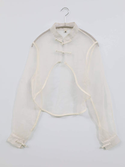 カーディガン/ボレロ/トップス/ホワイト/表記無し