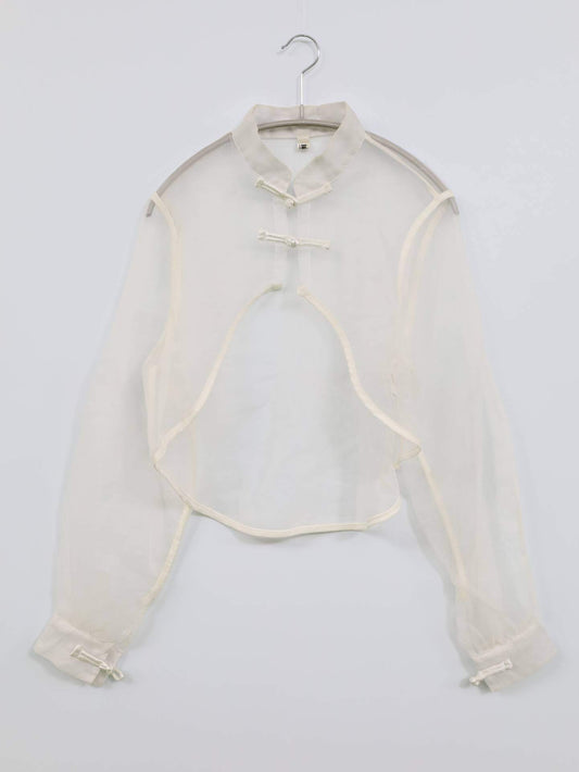 カーディガン/ボレロ/トップス/ホワイト/表記無し