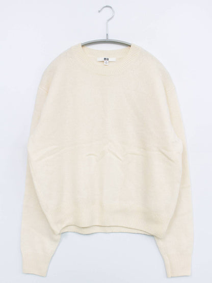 UNIQLO/ユニクロ/ニット/セーター/トップス/ホワイト/M