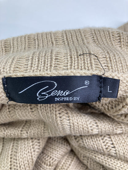 Beno/ビーノ/ニット/セーター/トップス/ベージュ/L