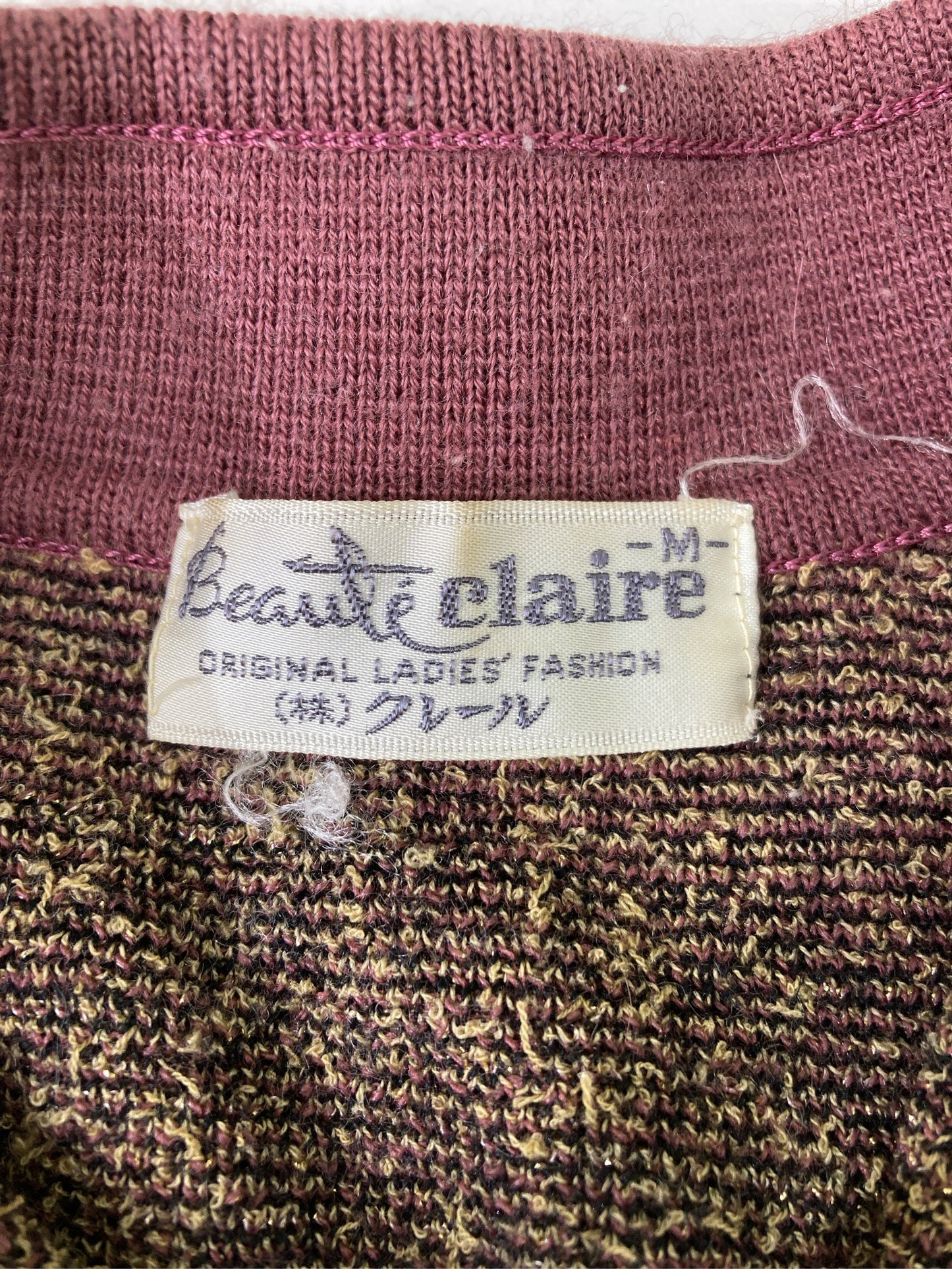 Beaute Claire/ニット/セーター/トップス/ピンク/M