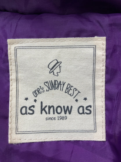 as know as/アズノゥアズ/その他アウター/ジャケット/アウター/パープル/*