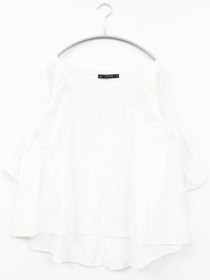 ZARA BASIC/シャツ/ブラウス/トップス/ホワイト/S