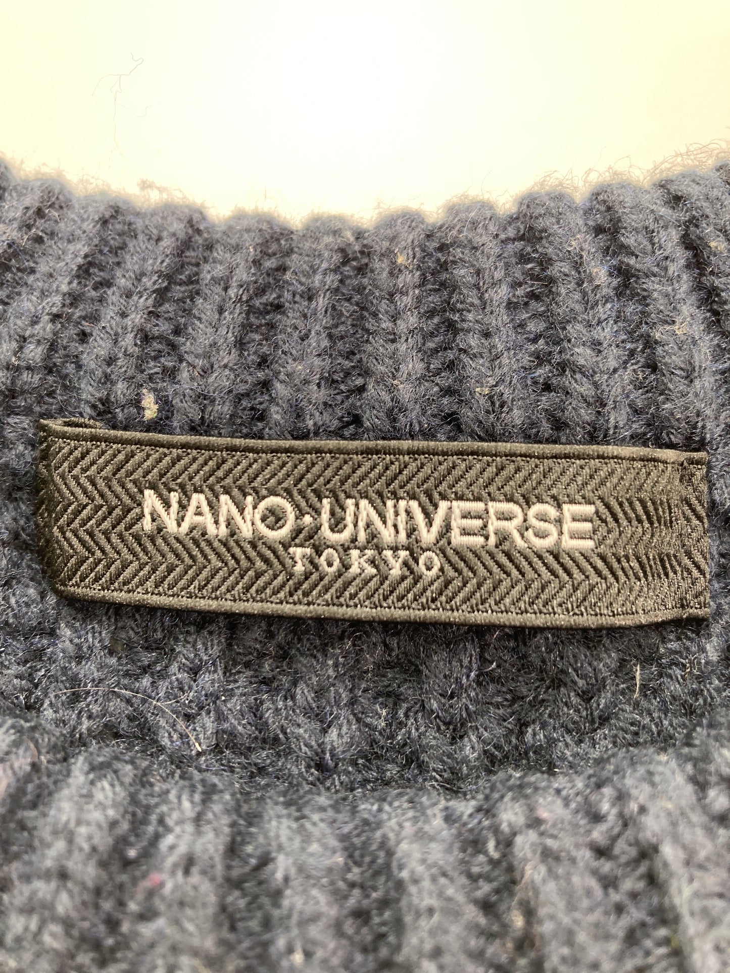 nano UNIVERSE/ナノユニバース/ニット/セーター/トップス/ネイビー/M