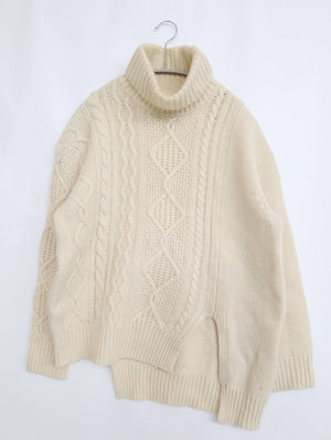 LE CIEL BLEU/ルシェルブルー/ニット/セーター/トップス/アイボリー/38
