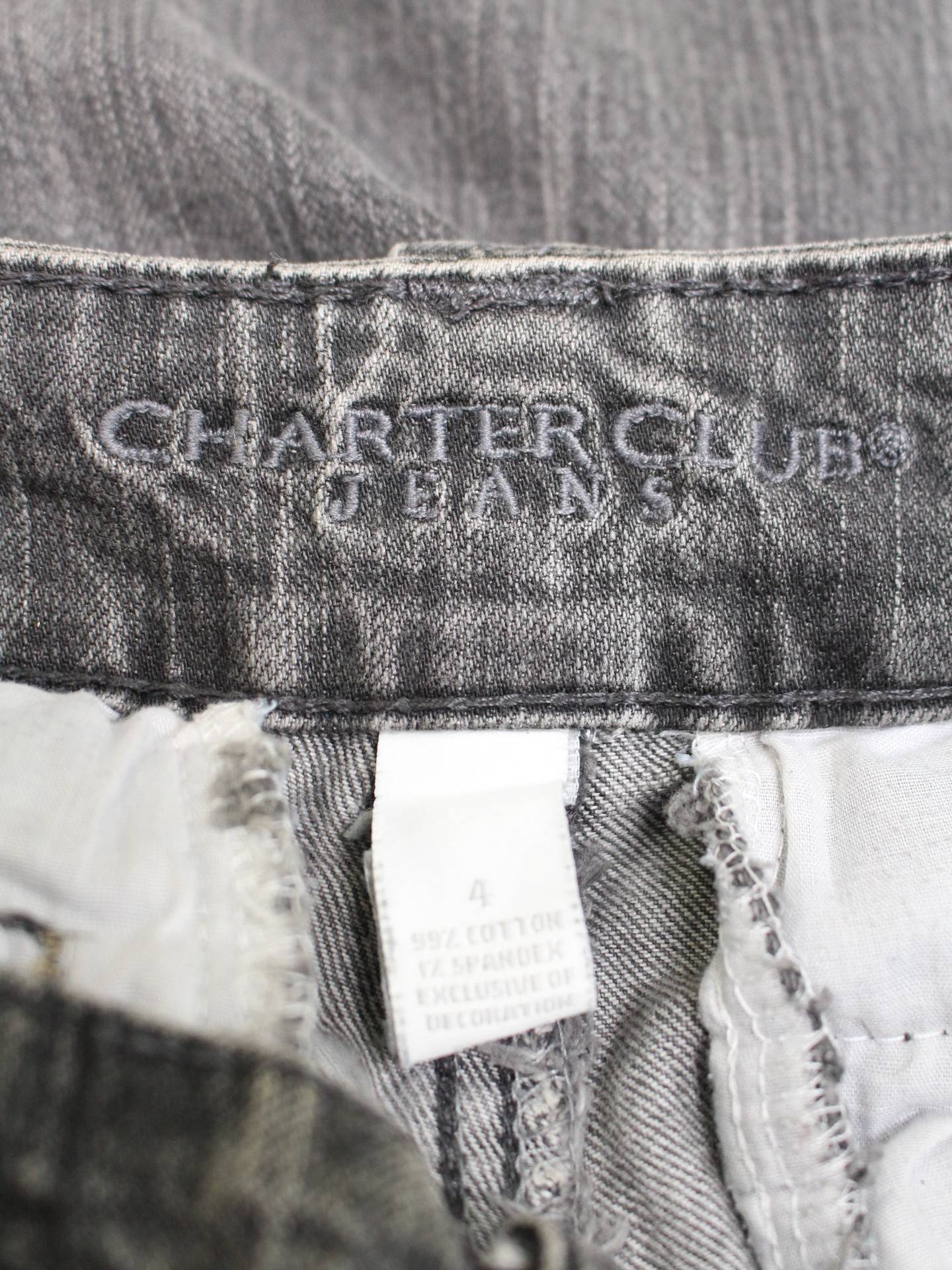 CHARTER　CLUB/デニムパンツ/パンツ/ブラック/4