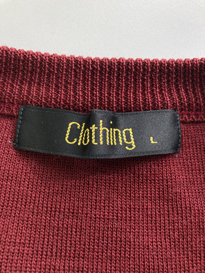 clothing/ベスト/トップス/レッド/L